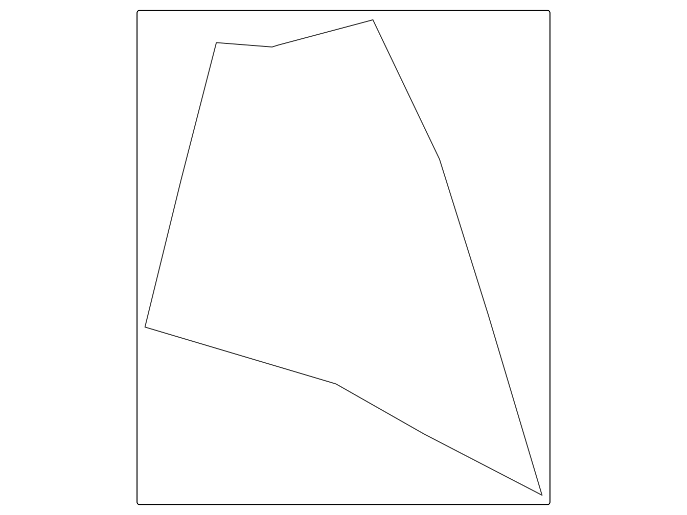 Contour d'une parcelle agricole